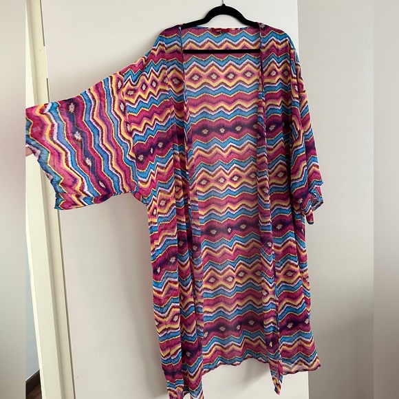 3/50$ Summer  cape / kimono (us 12 to 20) - Picture 2 of 12